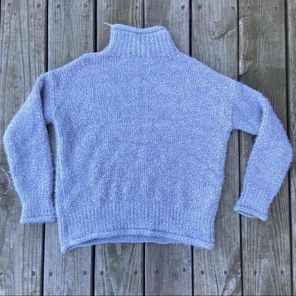 Rachel Zoe Boxy Mock Neck Chenille Sweater XS - Picture 2 of 9